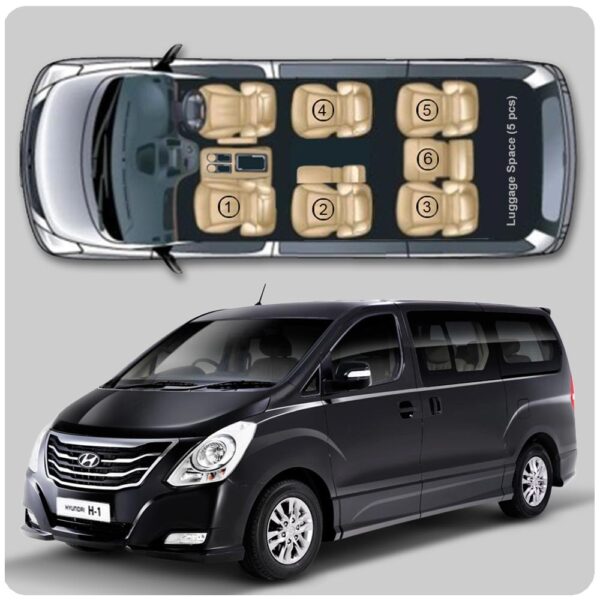 5 Passengers Premium Hyundai Van with Driver - Image 4