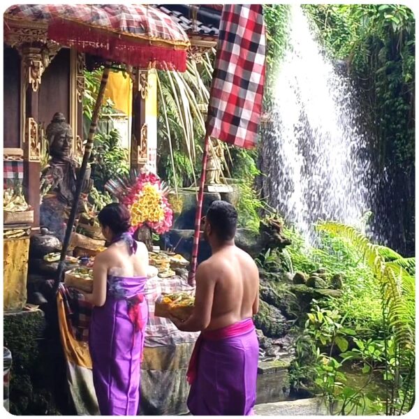 Melukat Ritual at Griya Beji Waterfall - Image 15