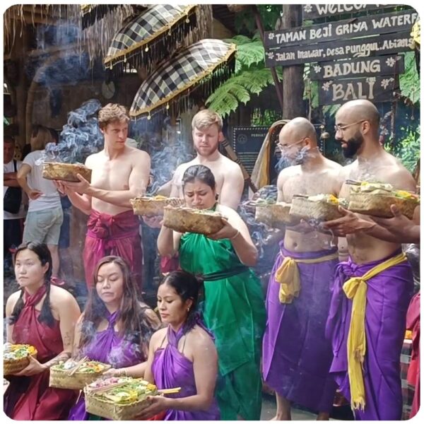 Melukat Ritual at Griya Beji Waterfall - Image 16