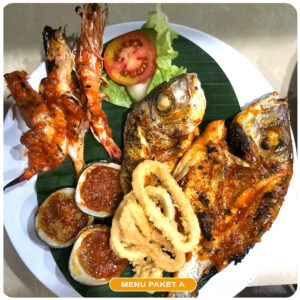 JIMBARAN SUNSET GRILLED SEAFOOD "MENU A"