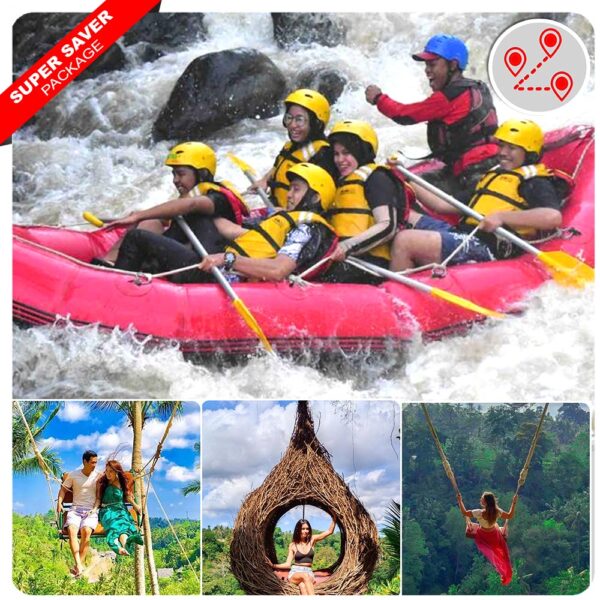 Ubud - Ayung River Rafting Adventure and Visit Instagram Worthy